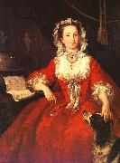 William Hogarth Miss Mary Edwards oil painting